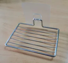 Jabonera plateada para baño con pasta al vacío, plato de caja, Ahorrador de almacenamiento de jabón, bandeja de ducha, accesorios para baño