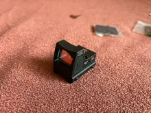 Visor de punto rojo para rifle, mira apta para weaver carril de 20mm para Airsoft/Rifle de caza, mini RMR