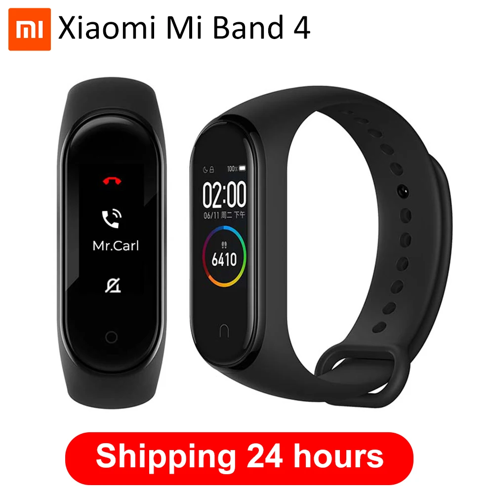 Глобальная версия Mi Band 4, смарт-браслеты Miband 4, браслет, пульсометр, фитнес, 135 мА/ч, цветной, Bluetooth 5,0, спортивный, водонепроницаемый браслет