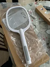 Raqueta antimosquitos eléctrica de 3000V, lámpara UV, USB, 1200mAh, recargable, para verano