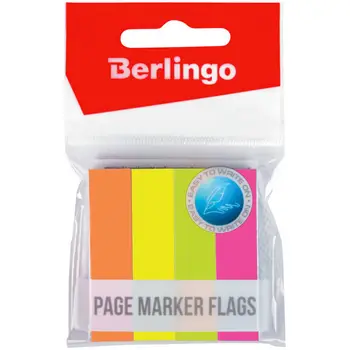 

Flags-bookmarks Berlingo 100L * 4 neon colors 50*12mm