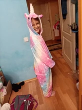 Pajamas Costume Sleepwear Onesies Unicorn Girls Blanket Dinosaur Panda Stich Kigurumi