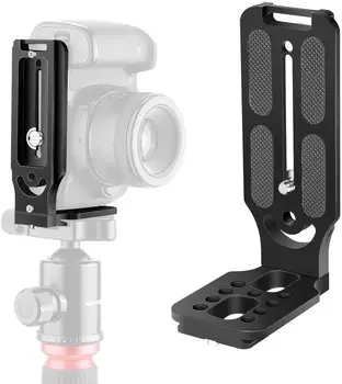 

Neewer L Shape Bracket Vertical QR Plate Universal DSLR Camera L Bracket with 1/4 Inch Screw Arca Swiss Compatible with DJI Osmo