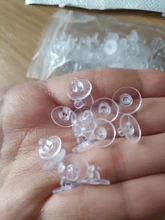 Pendiente encontrar 100 unids/lote blanco de goma de silicona ronda de oreja topes y traseras de la resistencia al deslizamiento a encontrar 10 unids/lote DIY