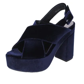 

DAVID HARON sandals woman velvet blue