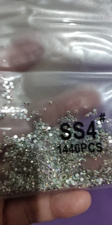 Super Glitter ss3-ss50 Crystal AB Flat Back Non HotFix Nagelkonst Rhinestone 3D Glas Nail Art Dekorationer Plaggmix Rhinestone