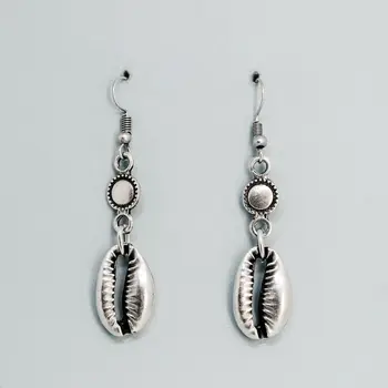 

Earrings jewelery shell (Lock-hook, jewelery alloy, silver) 53416