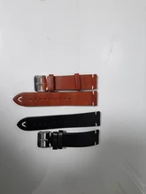 Correa de reloj de cuero con cera de aceite, accesorios de reloj de 18mm, 20mm, 22mm, Vintage, negro, azul, marrón, 6 colores disponibles, correa de reloj hecha a mano