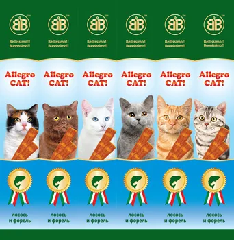 

Allegro cat sausages for cats, salmon and trout, 1 PCs