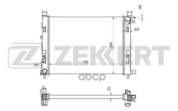 

Radiator OHL. DV. Dacia Dokker 12-lodgy 12-renault Captur 13- Clio IV 12-duster 13-zekkert art. mk-1353