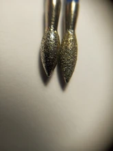 LCJ-brocas de diamante redondas para salón de manicura, accesorio de la máquina, cortador de cutículas de 3/32 pulgadas, 1 Uds.