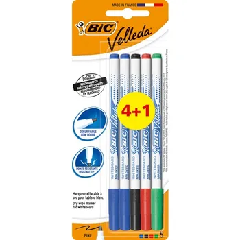 

The Bic Velleda 1721 Whiteboard Pen 4 + 1 Bag