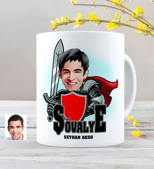 

Personalized Custom Knight Caricature Of Mug cup-2