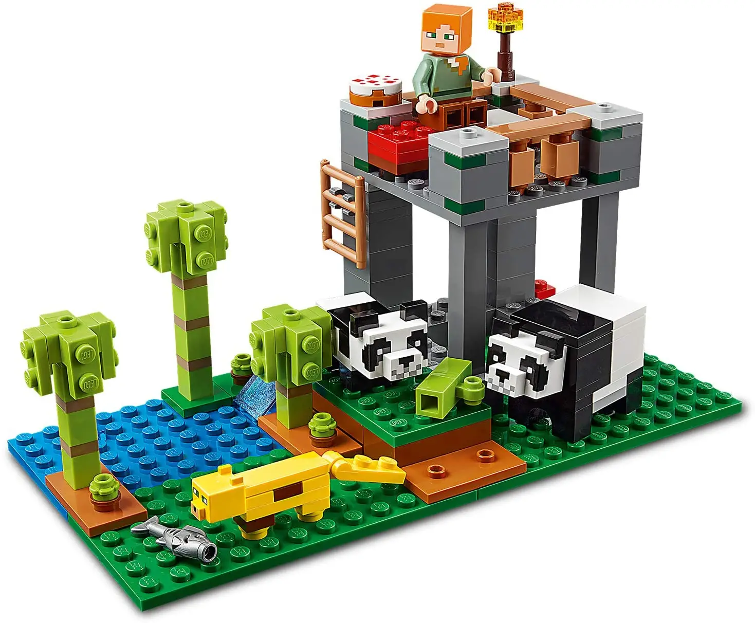 LEGO®Minecraft™Panda Slot (204 piece) panda Alex The Ocelot fish diamond digging accessory block leisure gift hobby minecraft lego LEGO®Minecraft™Panda Slot (204 piece) panda Alex The Ocelot fish diamond digging accessory block leisure gift hobby minecraft lego