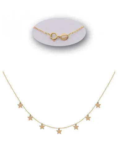 Gargantilla Oro Estrellas
