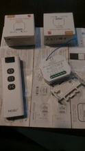 Módulo de relé wifi RF433 de enchufe con control remoto para persianas, Módulo de control de persianas y cortinas motorizadas, para Smart Life, Tuya, Alexa y Google Home