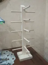 Nuevos soportes de estantería para gafas de sol, expositor de madera, soporte para puesto expositor, 9 tamaños, Material Natural