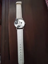 Disney-Reloj de pulsera de cuarzo de Mickey Mouse para niños y niñas, a la moda cronógrafo de estilo coreano, sencillo, resistente al agua, con hebilla