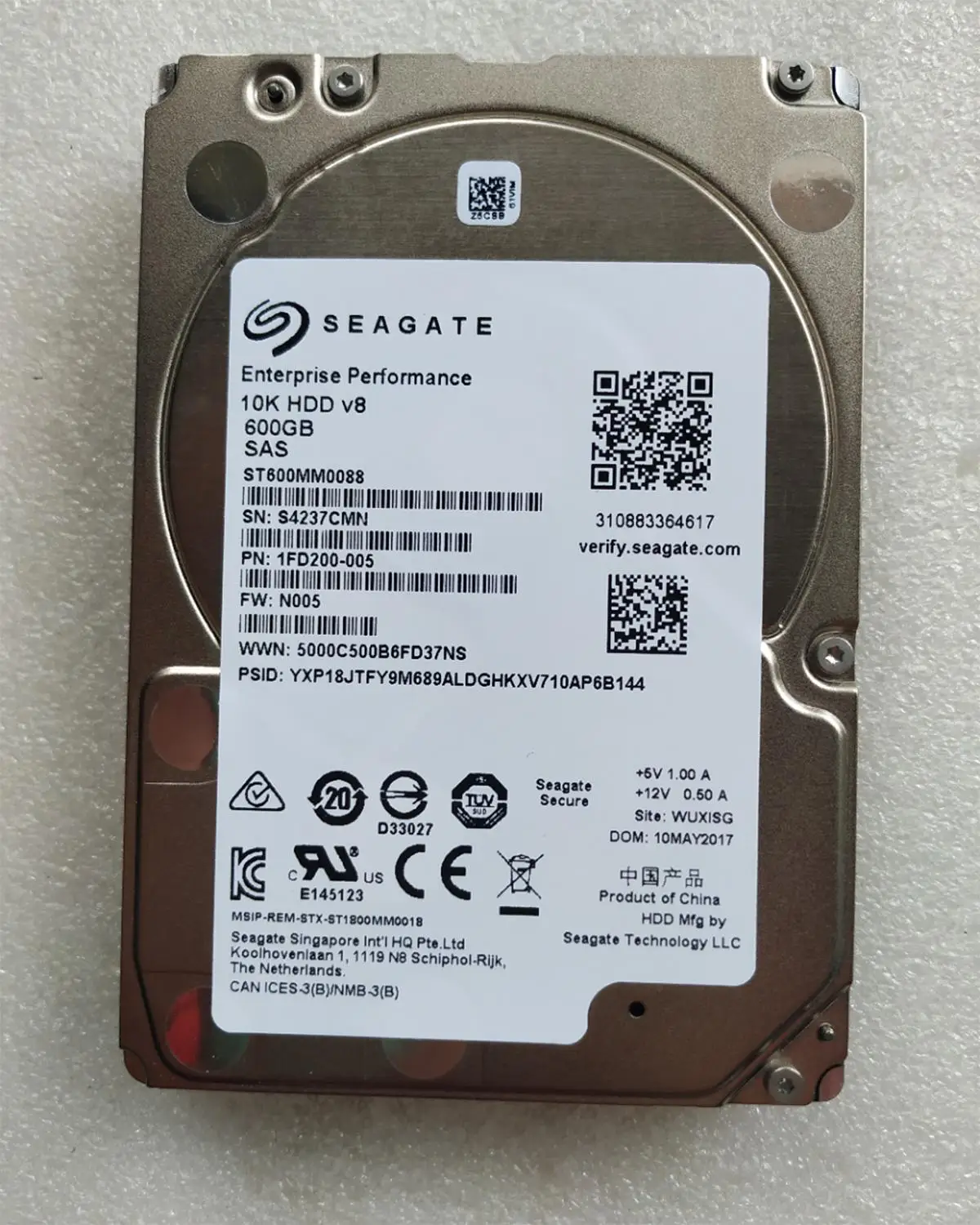 Восстановленный Новый ST600MM0088 Seagate 600 ГБ 10K 2 5 SAS 12 Гб HDD серверный жесткий диск |