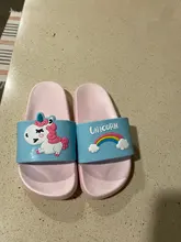 Unicorn Slippers Flip-Flops Beach-Sandals Home Shoes Rainbow Suihyung Toddler Girl Baby