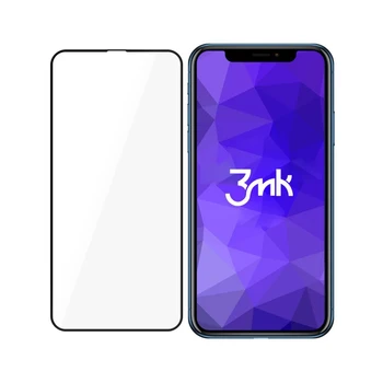 

3MK Protector compatible con Apple iPhone 11 Black HardGlass Max
