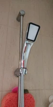 Kit de ducha de ABS de alta presión de 300 agujeros, con retenedor y ahorro de agua, con soporte y kit de manguera