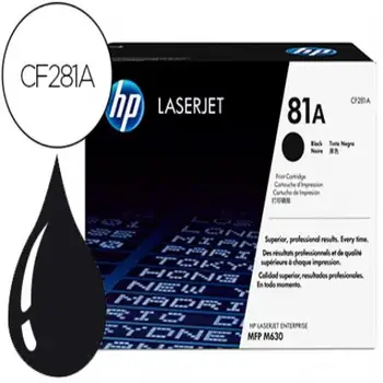 

Toner hp laserjet no.81 mfp m630 black 10.500 pages 79651-CF281A