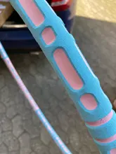 Aros deportivos para Fitness, herramienta de gimnasio, tubo de acero inoxidable, espuma gruesa elástica, desmontable, amigable con la piel, cintura, Círculo de Hoola para pérdida de peso