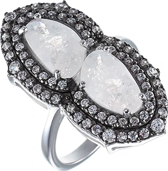 

Jay VI ring with glass and cubic zirconia