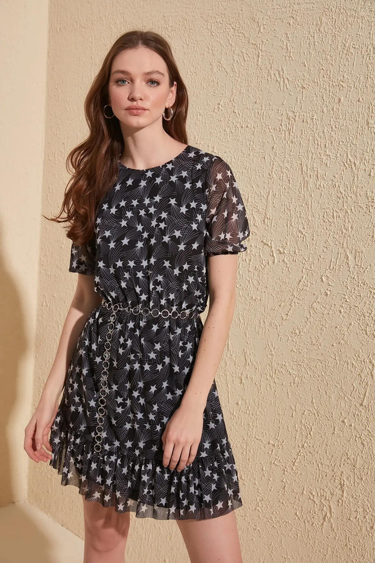 

Trendyol Star Pattern Dress TWOSS20EL1215