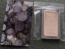 Réplica de 24ct chapados en oro de crédito de barra de lingote suiza de barra de lingote arte moderno moneda conmemorativa recoger