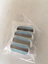 Cabezales de afeitado de 3 cuchillas, máquina de afeitar para el cuidado de la piel, recortador de pelo corporal reemplazable, accesorios de depilación, 4 unids/lote