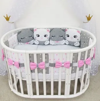 

Комплект в круглую/овальную кроватку "Мурлыка" Комплекты в круглую/овальную кроватку