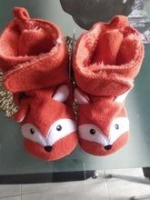 Calcetines para zapatos de bebé, botines para niño y niña, calzado cálido para la cara de Animal, antideslizantes, zapatos suaves para cuna de bebé recién nacido