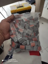 Miniconectores de Cable rápido, conector de cableado de empalme de resorte de Conductor compacto Universal, bloque de terminales Push-in SPL-2/3 212