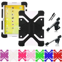 Kk & ll para acer iconia um 10 B3-A20 10.1 Polegada-novo tablet de borracha macia à prova de choque silicone suporte capa + stylus(China)