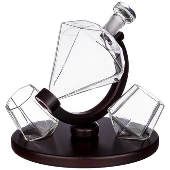 

Whiskey set 3PR.: decanter 750 ml + 2 glasses 250 ml on stand