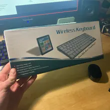 Bluetooth Wireless-Keyboard Laptop/smartphone-Support Arabic/english Android-Silver/grey