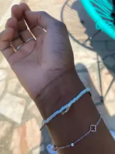 Moda pie cuentas de cristal de joyas tobillera de gota verano descalzo tobillo pulseras para pierna regalo para mujer Niña