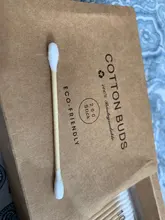 200 unids/caja de doble cabeza hisopo de algodón palos de bambú algodón desechable Capullos de algodón para belleza maquillaje nariz y orejas de limpieza