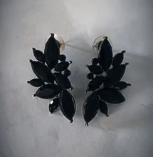 Drop-Earrings Zircon Crystal Geometric Fashion Jewelry Multiple-Color Statement POXAM