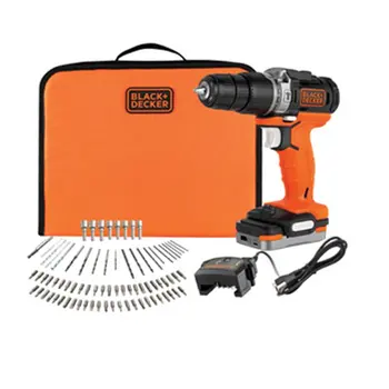 

HAMMER DRILL 12V LI BAT 1.5AH 10MM-80ACC USB B & D 1 PC