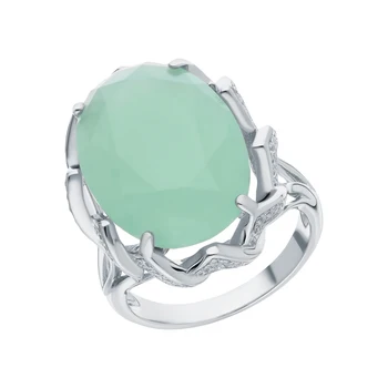 

Silver ring with sieve and cubic zirconium sunlight sample 925