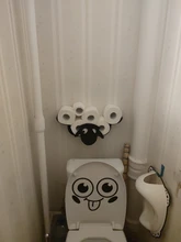 Toilet Roll Holder Sheep Wall Mount Black Metal Toilet Paper Wc Tissue Storage