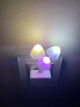 Luminaria-Lamp Mushroom Night-Light Us-Plug LED Induction-Dream Novelty Fungus 220V EU