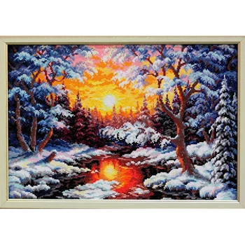 

45-05 set for embroidery 'wonderful needles 'Evening Charter', 40*27 cm