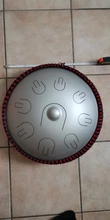 Hluru-tambor de lengüeta de acero de 14 pulgadas 9 note D, instrumento de percusión, pequeño, tambor de mano, principiantes en meditación y Yoga, 2021