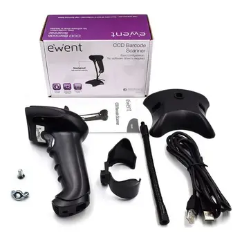 

Barcode Reader with Support Ewent EW3420 LED USB Black