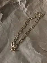 ZOVOLI-cadena de oro grueso de varias capas para mujer, Gargantilla Punk, collar con colgante redondo Irregular a la moda, joyería 2021