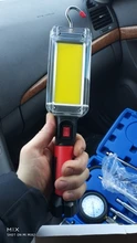 Portable Lantern Flashlight Work-Lighting Battery Fishing-Lamp Magnetic Camping 2--18650